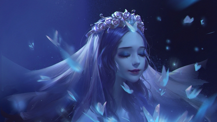 Bride of the Dead with butterflies