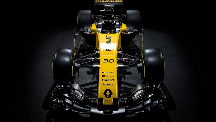 Renault Formula 1 race car with number 30