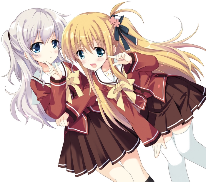 Nao Tomori and Yuzuru Otonashi from Charlotte