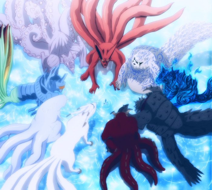 The Nine-Tails Beasts from Naruto
