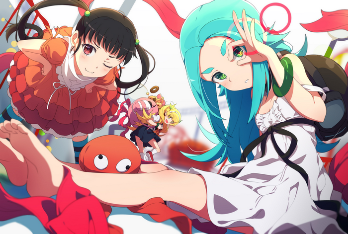 Mayoi Hachikuji and friends