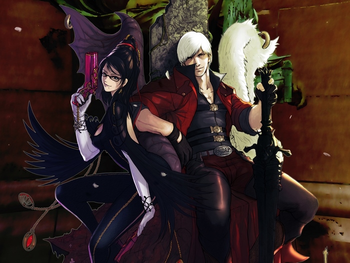 Bayonetta and Dante from Devil May Cry