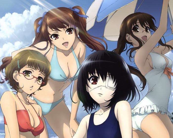 Mei Misaki and friends at the beach