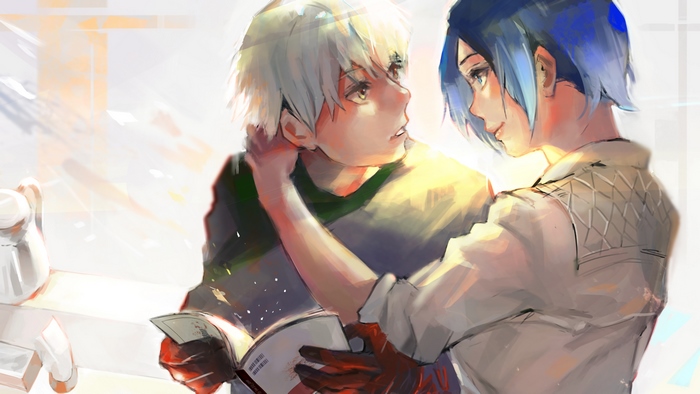 Haise Sasaki and Touka Kirishima