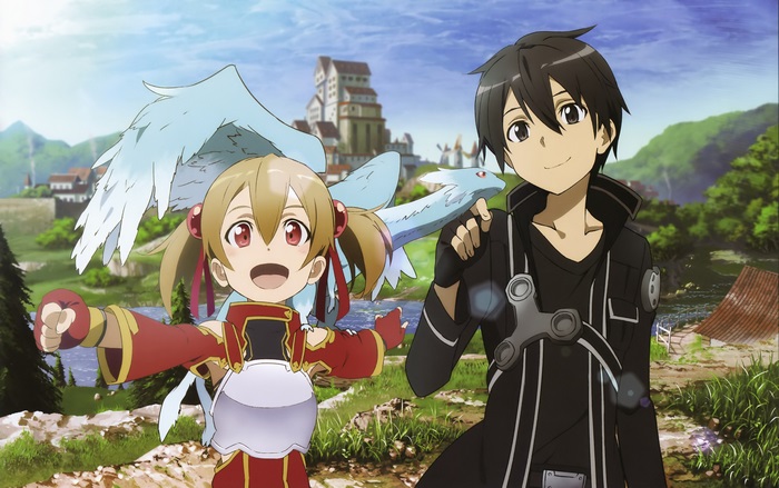 Silica and Kirito from Sword Art Online