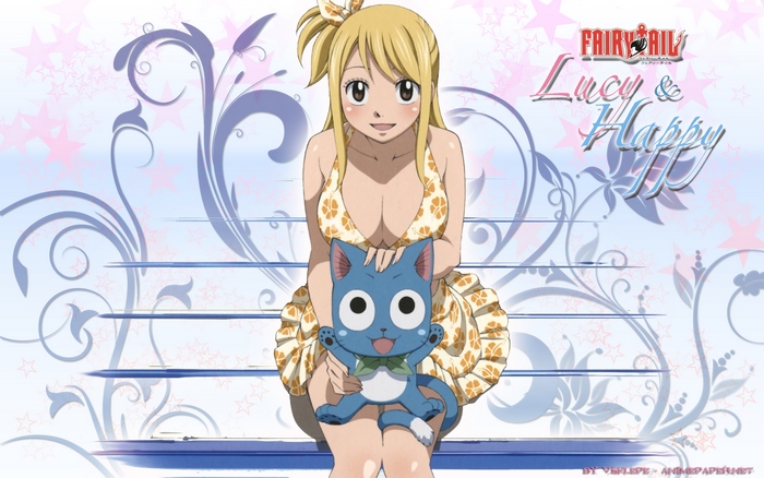 Lucy and Happy from Fairy Tail