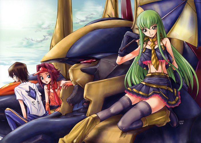 C.C. and Kallen Kōzuki from Code Geass