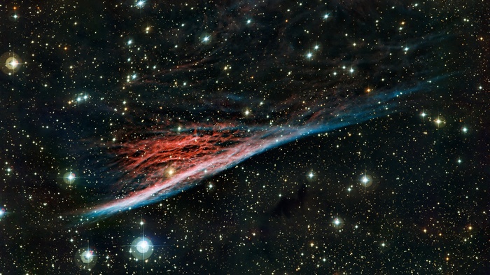 Veil Nebula in space