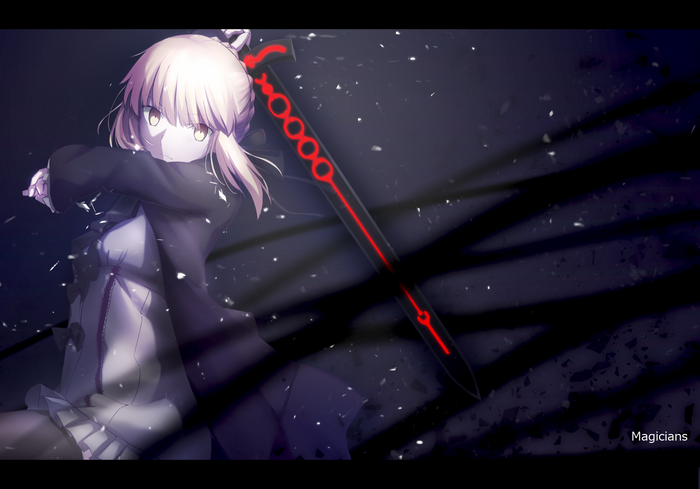 Saber Alter with Excalibur from Fate/stay night
