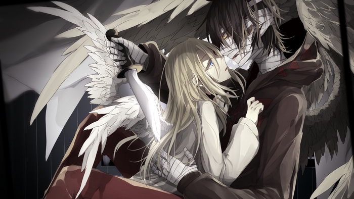 Rachel Gardner with Wings and Knife