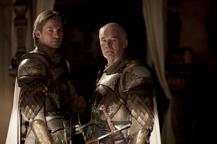 Jaime Lannister and man in armor