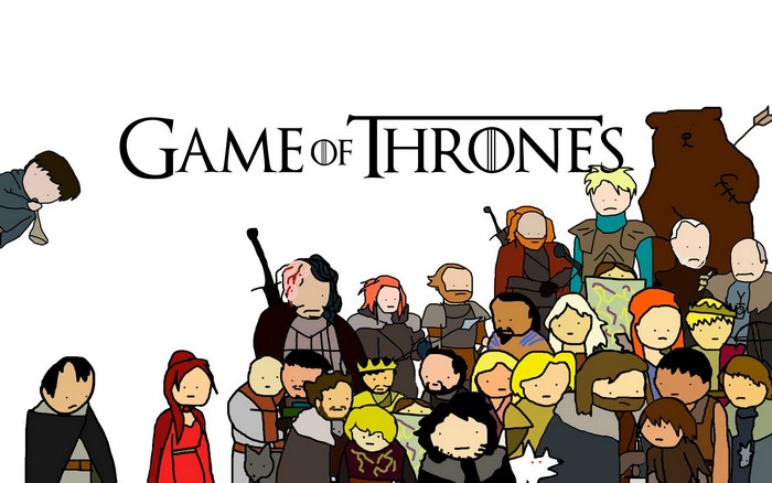 Game of Thrones characters illustration