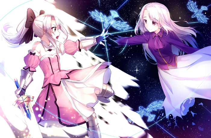 Saber Lily and Illyasviel von Einzbern