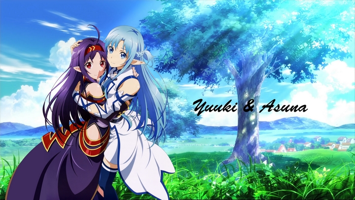 Yuuki and Asuna from Sword Art Online