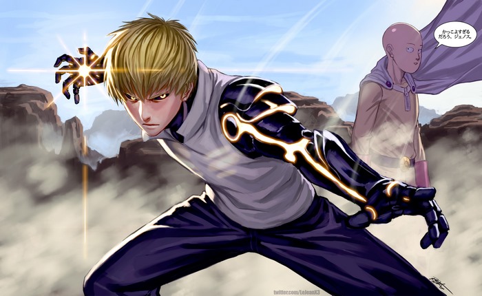 Genos and Saitama from One-Punch Man