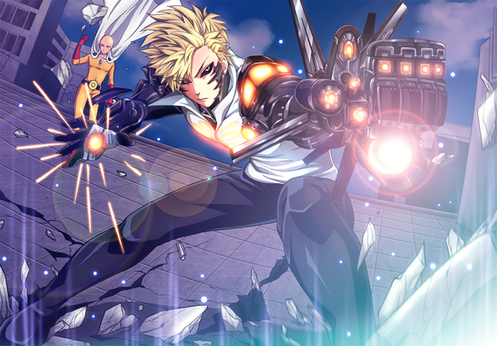 Genos and Saitama from One-Punch Man