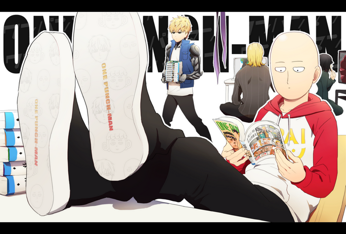 Saitama and Genos from One-Punch Man