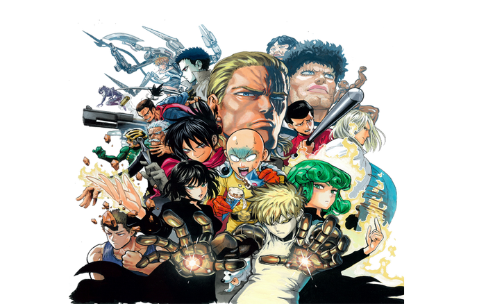 One-Punch Man characters collage