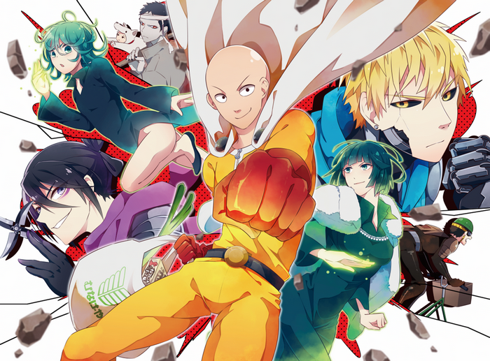 One-Punch Man characters group portrait