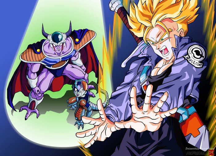 King Cold, Frieza, and Trunks from Dragon Ball Z