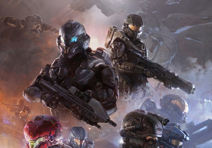 Master Chief and Spartans from Halo
