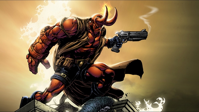 Hellboy with Gun