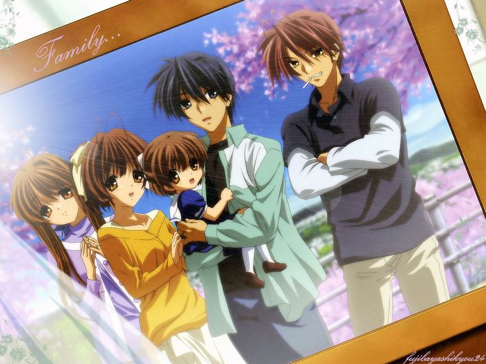Family photo with Tomoya Okazaki and family