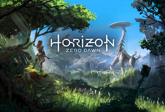 Aloy from Horizon Zero Dawn with a Tallneck