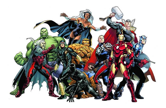 Marvel Comics Avengers and X-Men