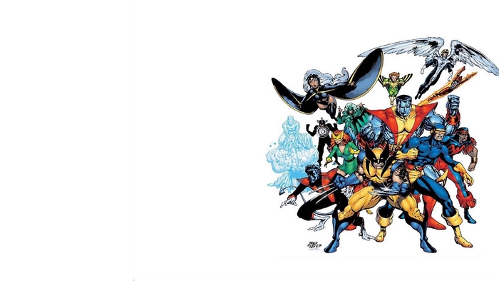 X-Men characters including Cyclops, Wolverine, Storm, and Colossus