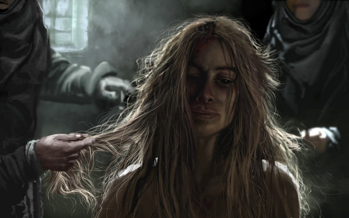 Cersei Lannister in distress