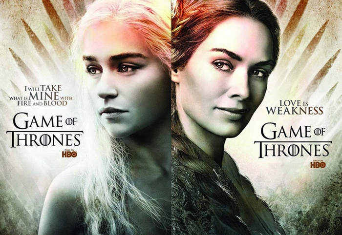 Daenerys Targaryen and Cersei Lannister from Game of Thrones
