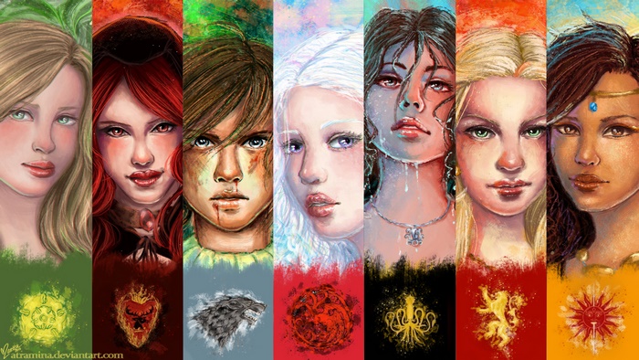 Game of Thrones Characters and House Sigils