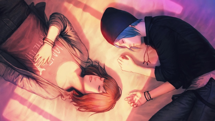 Chloe Price from Life is Strange sleeping
