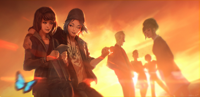 Chloe Price and Max Caulfield from Life is Strange