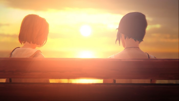 Chloe Price from Life is Strange watching sunset