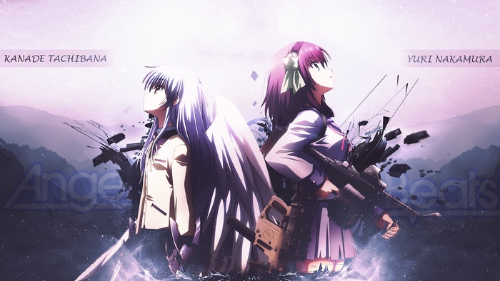 Kanade Tachibana and Yuri Nakamura from Angel Beats