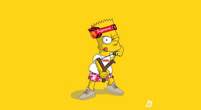 Bart Simpson with a Slingshot