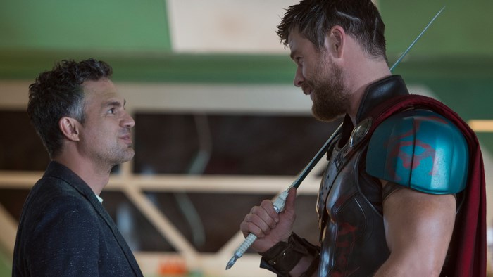 Thor and Bruce Banner from Thor: Ragnarok