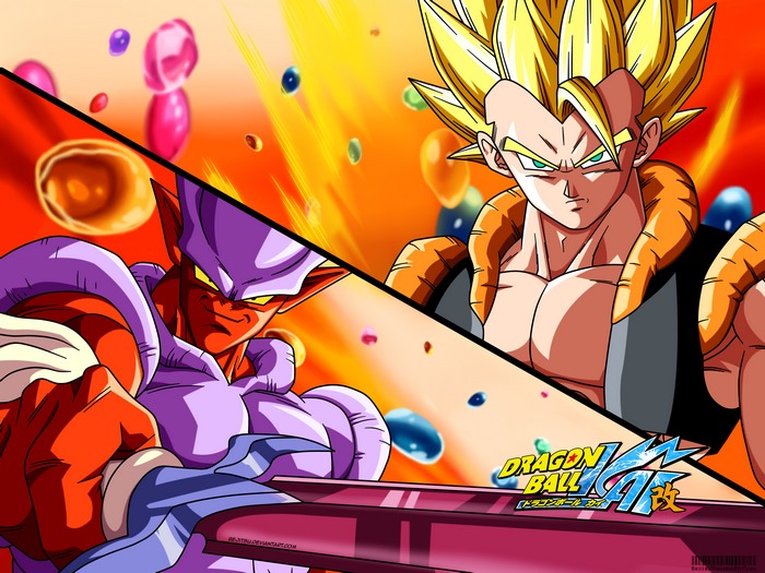 Gogeta and Janemba from Dragon Ball Z Kai