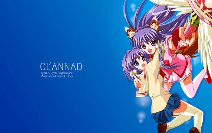 CLANNAD Kyou & Ryou Fujibayashi Magical Girl Piraruku Kyou