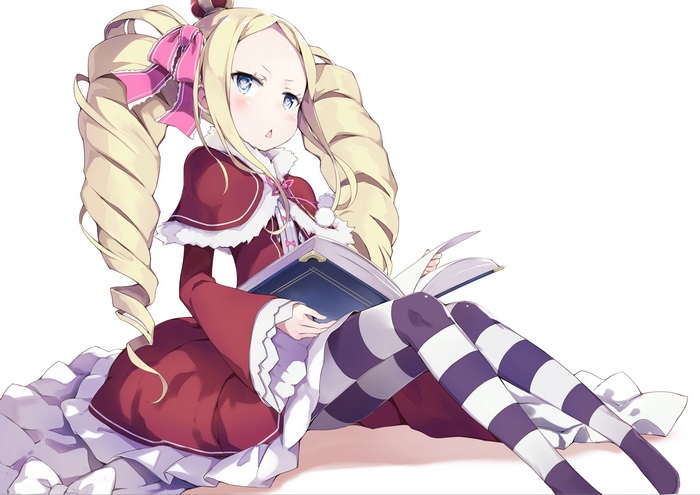 Beatrice from Re:ZERO reading a book