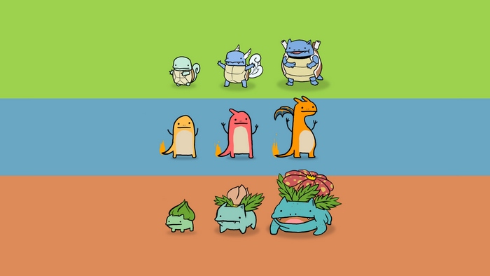 Chibi Evolution Stages of Charizard Pokémon
