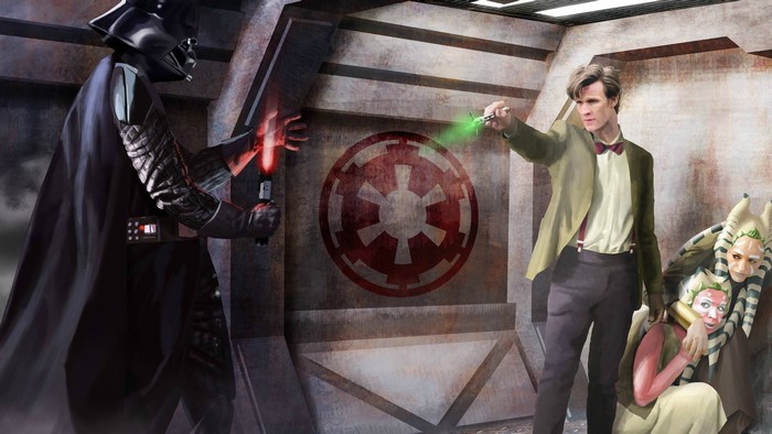 Darth Vader and The Doctor from Doctor Who