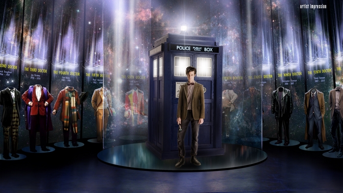 Doctor Who TARDIS and Doctors' Outfits