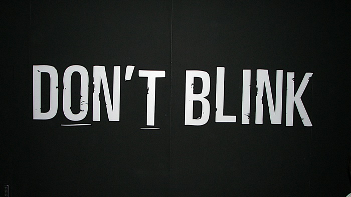 DON'T BLINK text from Doctor Who