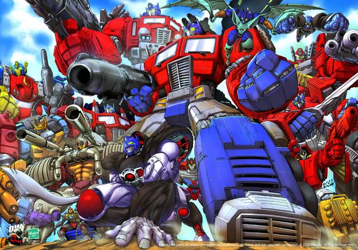 Optimus Prime and other Transformers characters