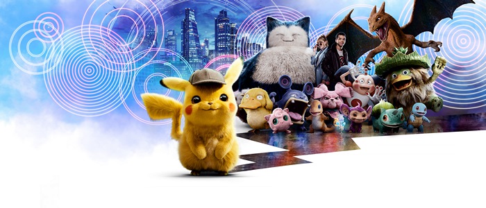 Detective Pikachu and Pokémon from Detective Pikachu