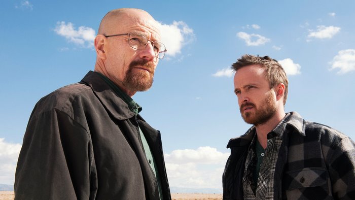 Walter White and Jesse Pinkman in desert