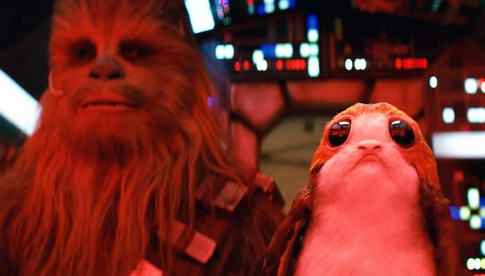 Chewbacca and Porg from Star Wars